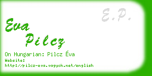 eva pilcz business card